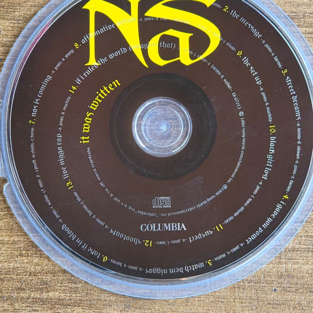 Vtg 1996 Nas IT WAS WRITTEN CD Hip Hop Rap